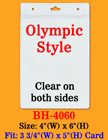Big Size Vertical Badge Holders: 3 3/4(w)x5(h)" For Sports or Events BH-4060/Bag-of-100Pcs