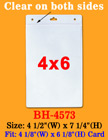 4"(W)x6"(H) Big Size Name Badge Holders For Vertical Top Loading Inserts BH-4573/Bag-of-100Pcs