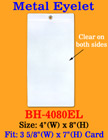 Enhanced Metal Eyeleted Badge Holders For Vertical Top Loading Badges BH-4080EL/Bag-of-100Pcs