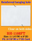 Large Size Plastic Fact Tag Sleeves For Product Specifications or Display Cards BH-1108FT/Per-Piece