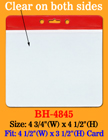 Red Color Stripe Horizontal Convention ID Holders BH-4845/Bag-of-100Pcs