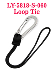 Durable Stainless Carabiner With String Loop Tie - Water Friendly LY-5818-S-060/Per-Piece