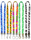5/8" Ez-Adjustable Double Ended Art Printed Neck Lanyards With Two Hardware LY-P-404HD-DA-Ez/Per-Piece