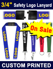 3/4" Custom Lanyards With Safety Breakaway Features LY-034-N/Per-Piece