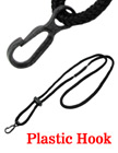 Braided Cord Safety Release Lanyards With Non-Swivel Plastic Hooks