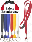 LY-403-O 3/8" Safety Break Away Plain Lanyards with Key Rings LY-403-O/Per-Piece