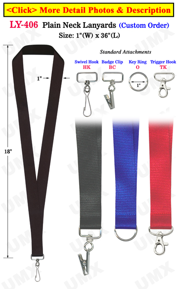 1" Big Event Lanyards For ID Badge Holders