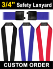 3/4" Corporate Safety ID Lanyards with Breakaway Protection LY-507-N/Per-Piece