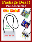 LY-421-BH-180-PACKAGE-DEAL Pre-Assemble Lanyards with Badge Holders LY-421-BH-180-PACKAGE/Per-Set
