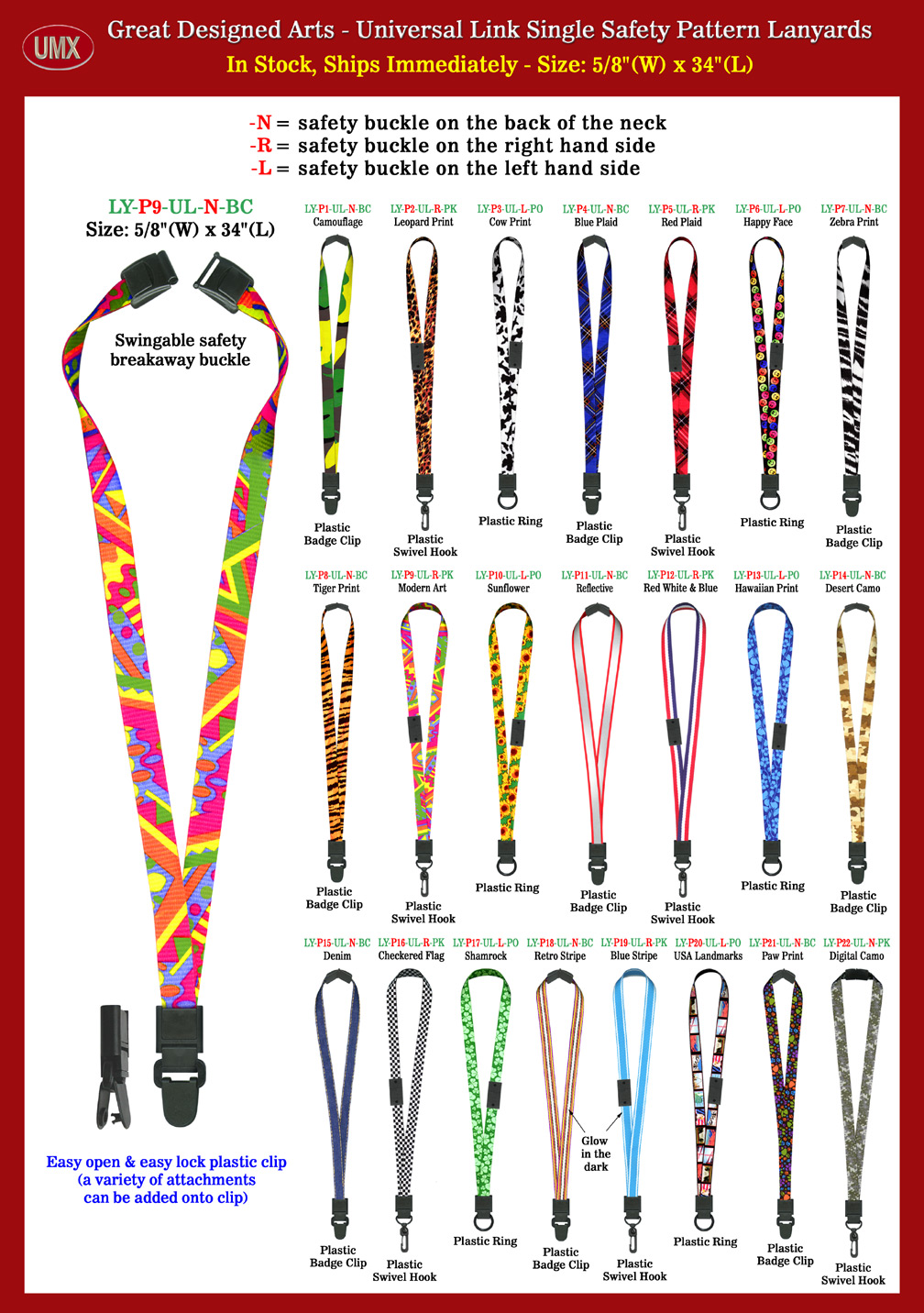 Overall View: Helpful Photo For 5/8" Airport Lanyards For Airport Staffs, Airline Pilots, Flight Attendants & Agents Buyer