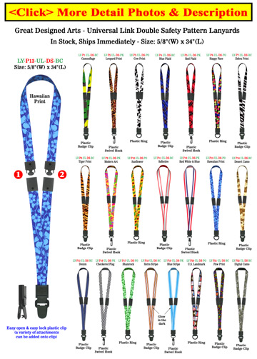 5/8" Extreme Safe Student Lanyards For School Student Identification Cards