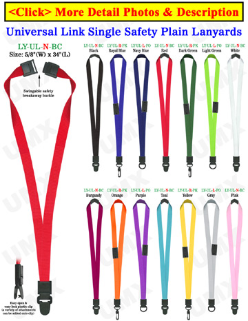 5/8" Security Scan Free Safety Lanyards Make Your Security Scan Safe