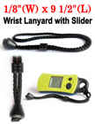 1/8" Nylon Round Cord Wrist Lanyard With Rubber Slider LY-WS-401-SLC/Per-Piece