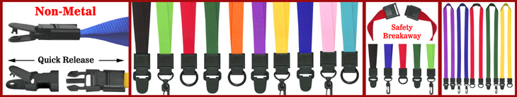 Universal Link Plain Lanyards For Security Access X-Ray Scan Free Name Badges or IDs