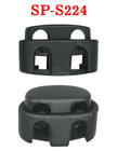 Small Order: Plastic Cord Locks: Low Profile, Big Oval Shape, Two-Holes SP-S224/Per-Piece