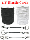 Small Sample Order: Thick Elastic Round Cords: By The Foot - 1/8" (D)