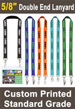 5/8" Custom Printed Event Lanyards With Two Ends