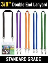 3/8" Event Lanyards with Double Ended Attachment Options LY-402-DA/Per-Piece