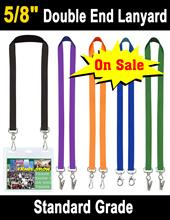 5/8" Exhibition Lanyards with Double Attachments LY-404-DA/Per-Piece