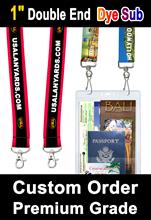 Big Promotional Lanyards With 2 Ends and Dye Sub Custom Printed