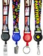 Retractable Identification Holder Lanyards: With 3/4" Art Printed Neck Straps