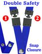 Two Safety Lanyards: 3/4" Breakaway Neck Straps: Snap Closure Identification Holders