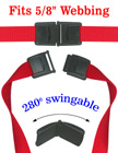 Swingable Neck Strap Plastic Safety Buckles: Fit 5/8" Safety Lanyards