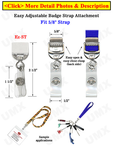 Plastic Lanyard Badge Holder Strap Adaptor Hardware Attachment