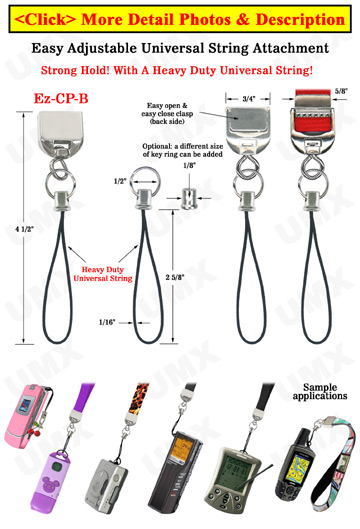 Cord Fasteners: Metal Clamps: Fastening Craft Cords or Lanyard Straps 