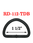 1 1/2" Big Size Non-Reflective D-Ring For Outdoor and Military Device RD-112-TDB/Per-Piece