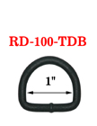 1" Non-Reflectiv Black Colored Dring RD-100-TDB/Per-Piece