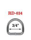 3/4"  Welded Metal Dee Rings - Heavy Duty Steel Dee Shaped Ring Hardware RD-034/Per-Piece