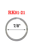 7/8", 21mm Key Rings with Bulk Wholesale Low Price RK01-21/Per-Piece