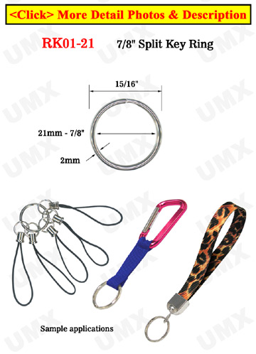 7/8" Key Rings with Bulk Wholesale Low Price