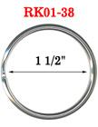 1 1/2",  38 mm Large Key Rings: Large Size Keychain Holders 