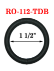 1 1/2" Big Size Black O-Ring For Bigger Strap or Belt RO-112-TDB/Per-Piece