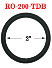 2" Large Black Oring: Not Shinning Black Color RO-200-TDB/Per-Piece