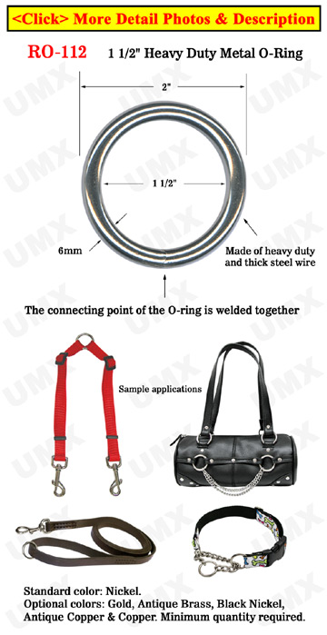 1 1/2" Bag Strap O-Ring: Great For Handbag and Backpack Making