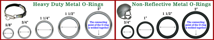 Heavy Duty Steel Metal O Rings: Hardware For Bag Straps, Belts, Dog Leashes & Pet Collars Making Supplies