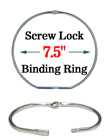 7.5" Large Screw Lock Binding Rings RK-75/Per-Piece