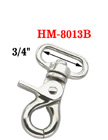 3/4" Rounded Corner, Oval Lobster Claw Hooks: For Flat Rope HM-8013B/Per-Piece