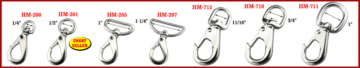 Marine Hooks: Marine Snap Hooks: Steel Metal Marine Rope Bolt Snaps