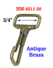 Non-Swivel Metal Wire Loop Spring Hooks: For 3/4" Straps HM-6311-20/Per-Piece