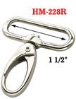 1 1/2" Round Corner Push Gate Snap Hooks For Flat Straps HM-228R/Per-Piece