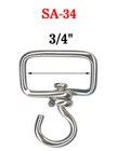 Medium Size Swivel Head Connector: For 3/4" Straps SA-34/Per-Piece