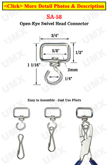 Most Popular Swivel Head Connector: For 5/8" Straps