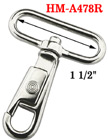 1 1/2" Round Corner Large Metal Bolt Snap Hooks: For Flat Rope HM-A478R/Per-Piece