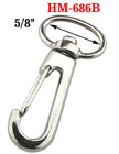5/8" Oval Swivel Steel Wire Gate Snap Hooks: For Flat Straps HM-686B/Per-Piece