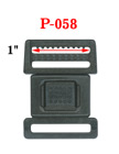 1" Large Center Release Plastic Buckles: For Flat Straps P-058/Per-Piece