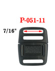 7/16" Small Center Release Plastic Buckles: For Pet Collars or Shoe Locks P-051-11/Per-Piece